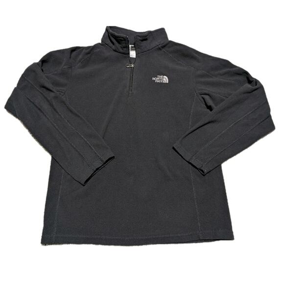The North Face Boys Size Large 14-16 Black 1/4 Zip Fleece Pullover Jacket - Picture 1 of 5